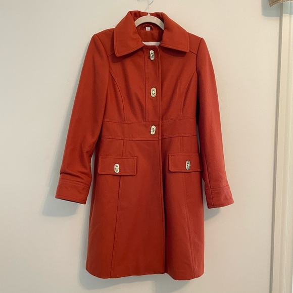 Jessica Simpson Walker Length Wool Blend Pea Coat - Picture 1 of 10